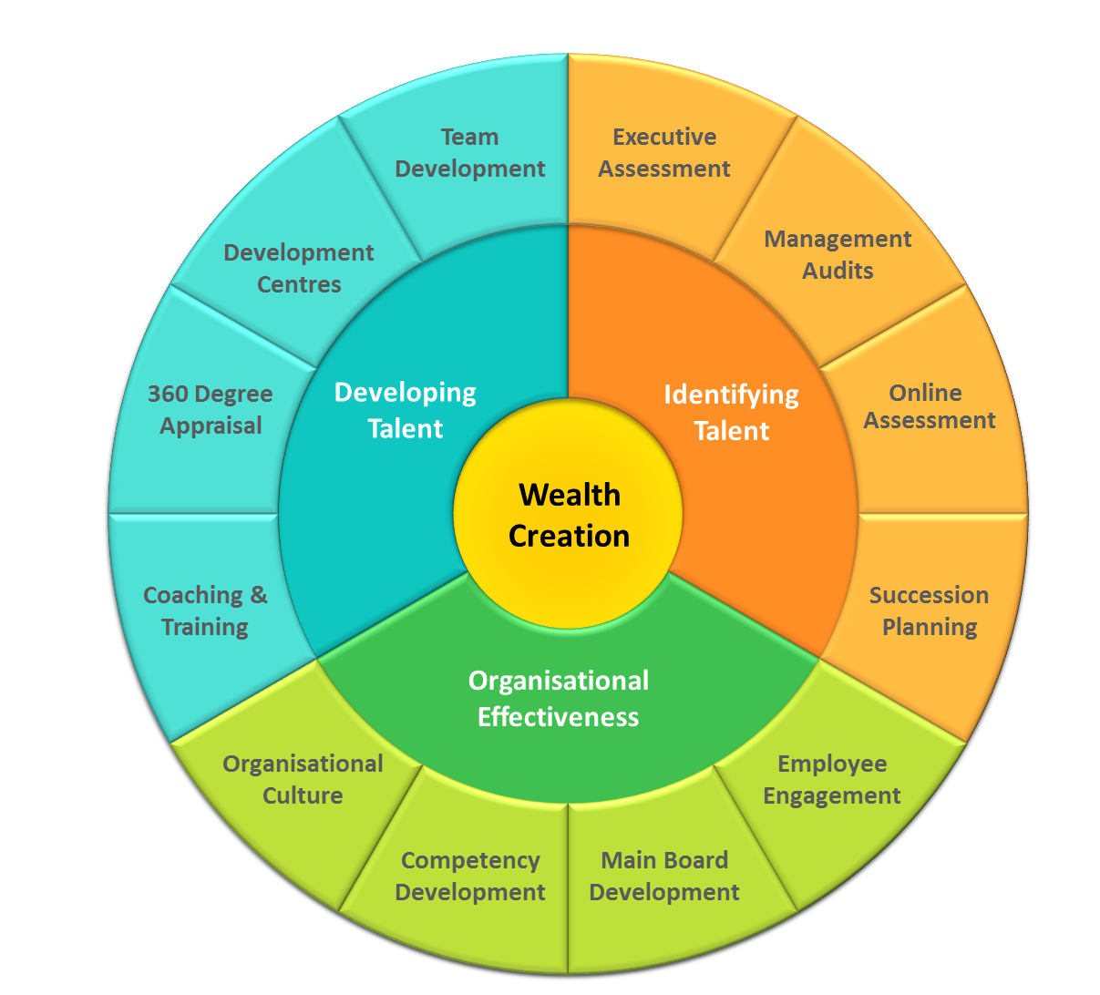 Talent Management wheel - Services | hfi 