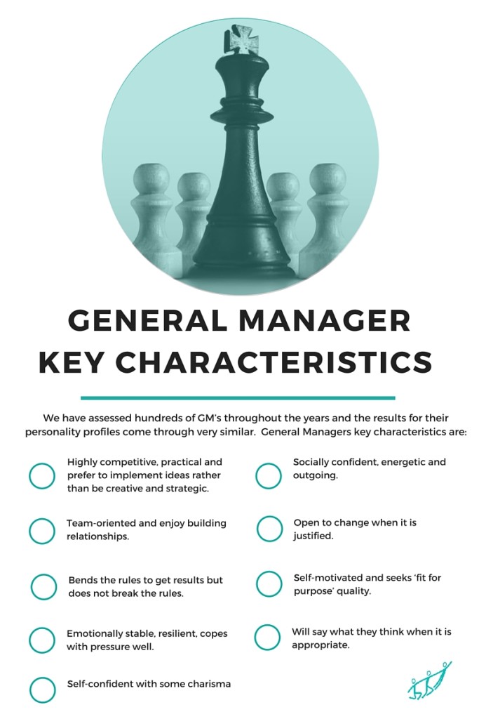 General Manager Key Characteristics | hfi general manager assessment